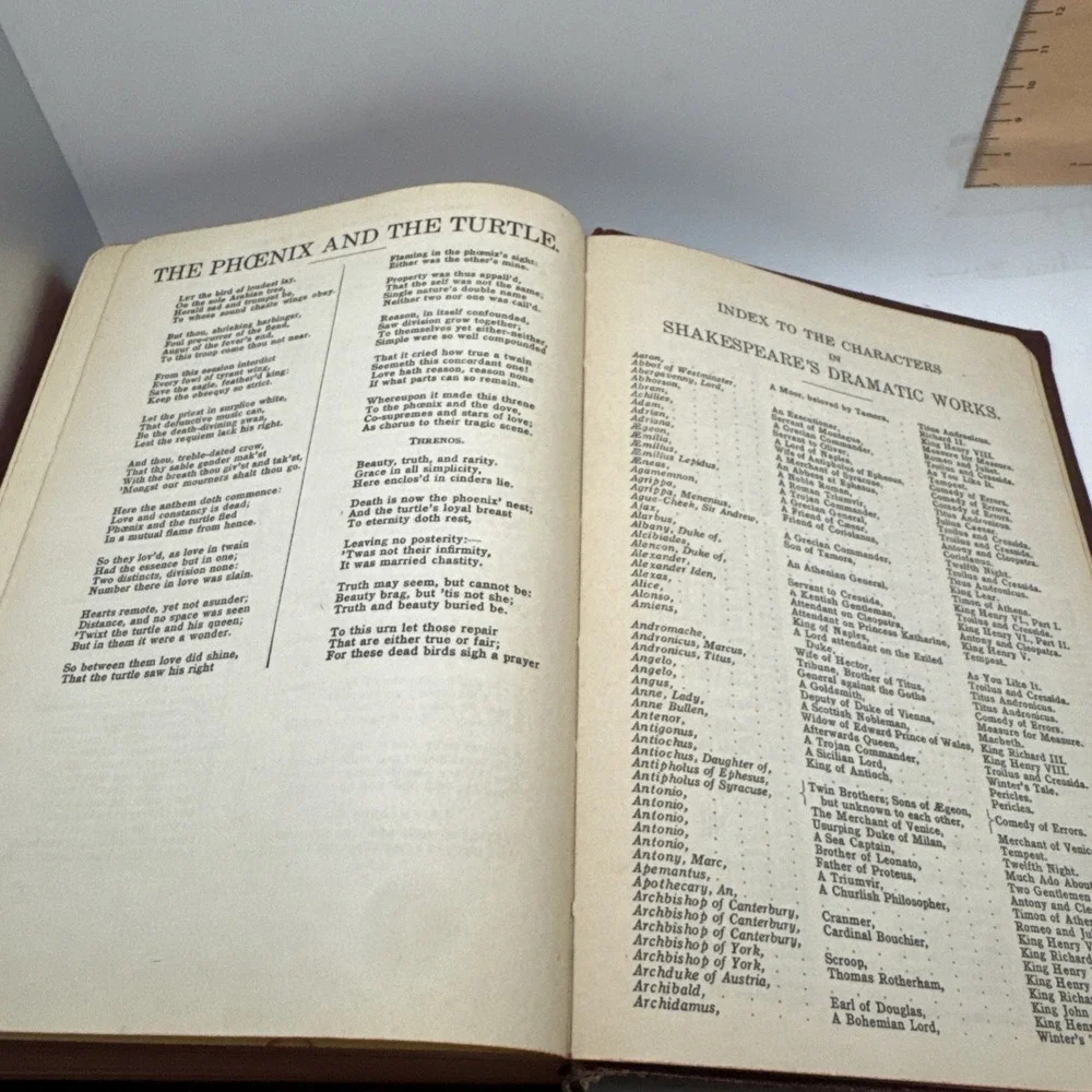 1930 The Complete Works, History, Life &‎ Notes of William Shakespeare Vintage
